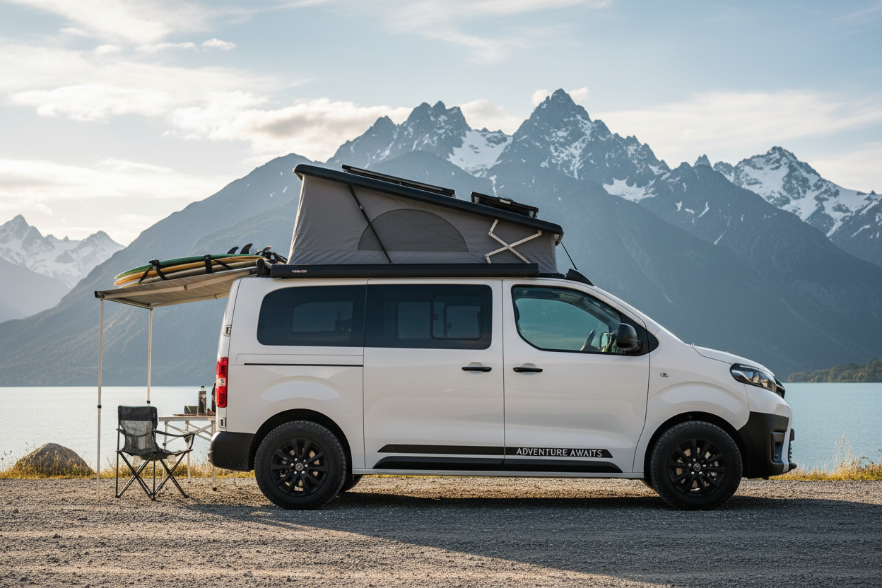 Toyota Pro Ace der als Camper umgebaut ist
